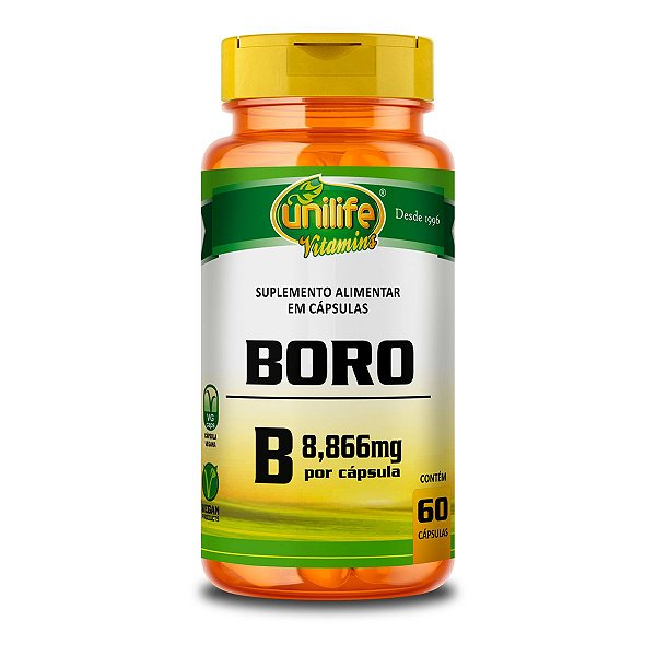 Boro B Unilife 60 Cápsulas 500mg Vegano