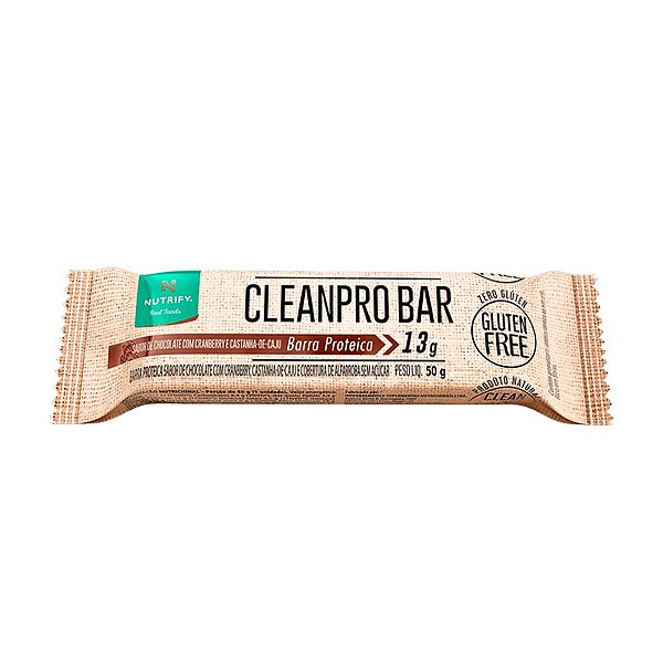 Cleanpro Bar Nutrify Barra de proteína Chocolate Und 50g