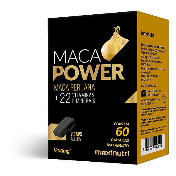 Maca Power Maxinutri 60 Cápsulas