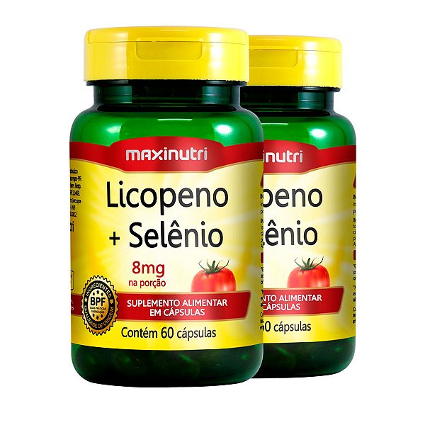 Kit 2 Licopeno + Selênio Maxinutri 60 Cápsulas