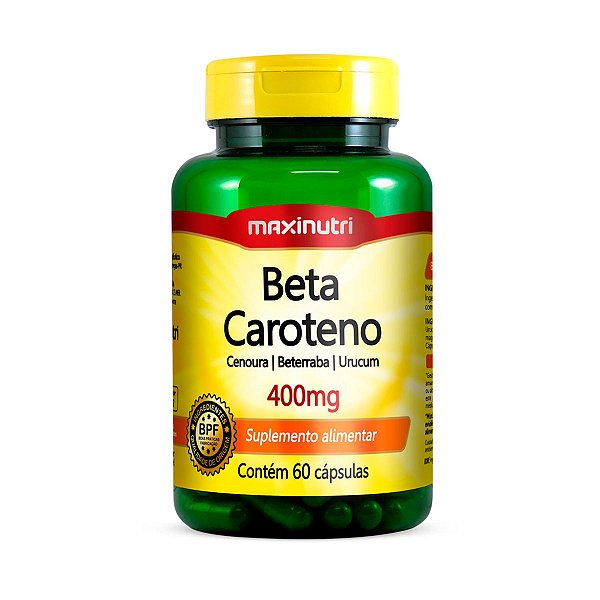 Beta Caroteino 400mg Maxinutri 60 Cápsulas