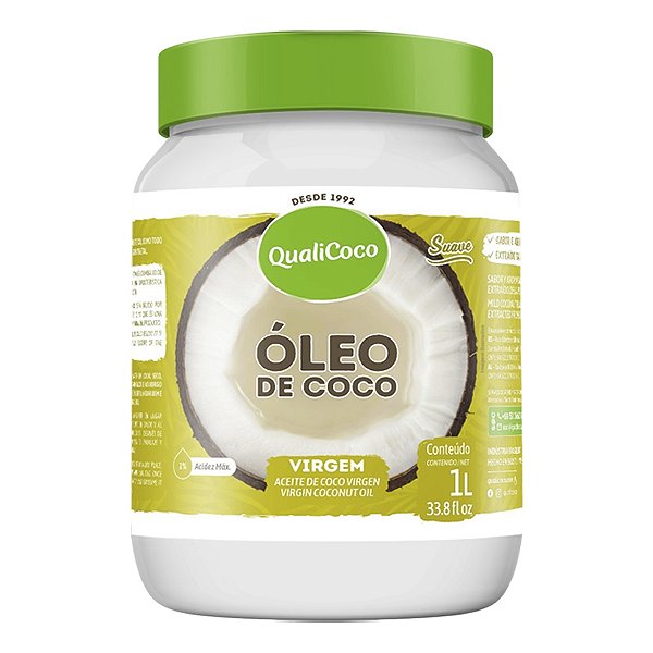 Óleo de coco Virgem Qualicoco 1 litro