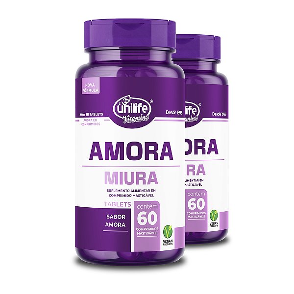 Kit 2 Amora Miura Unilife 60 Comprimidos