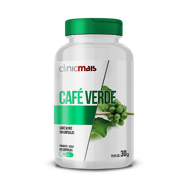 Café Verde 500mg Clinic Mais 60 cápsulas
