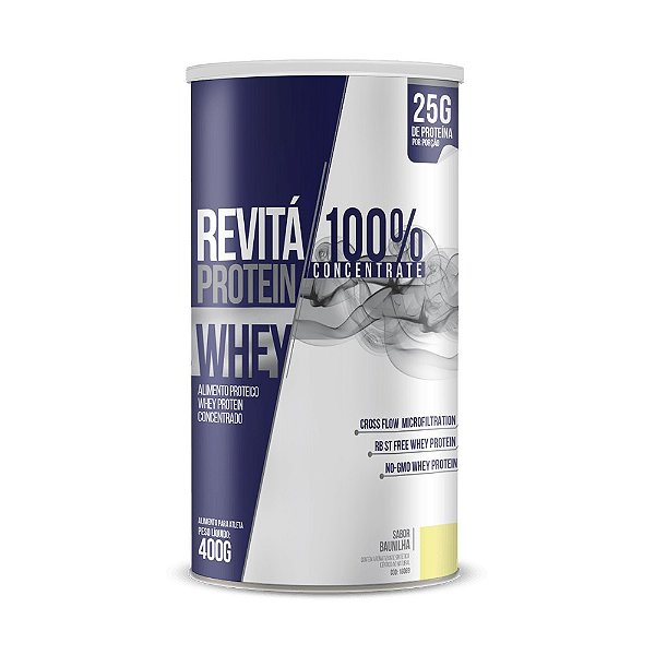 Whey Protein Concentrate 25g Revitá baunilha 400g