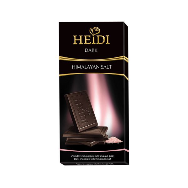 Chocolate Amargo Sal Rosa Himalaia 80g HEIDI