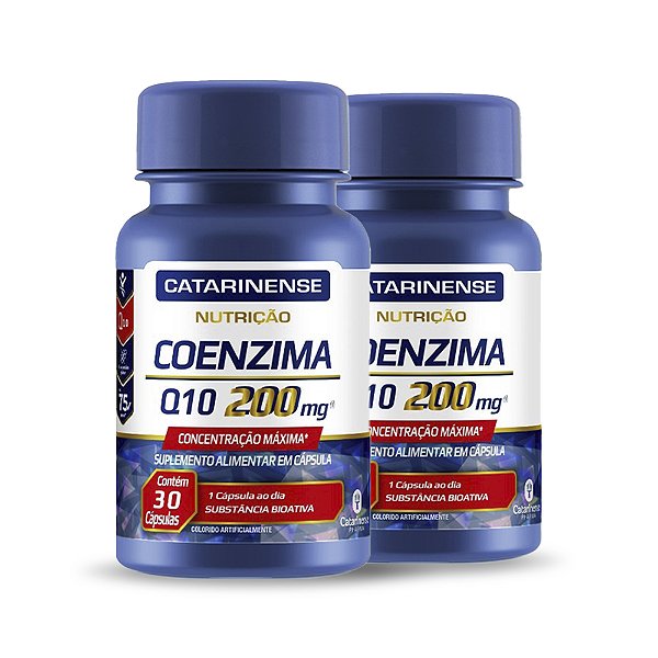 Kit 2 Coenzima Q10 200mg Catarinense 30 cápsulas
