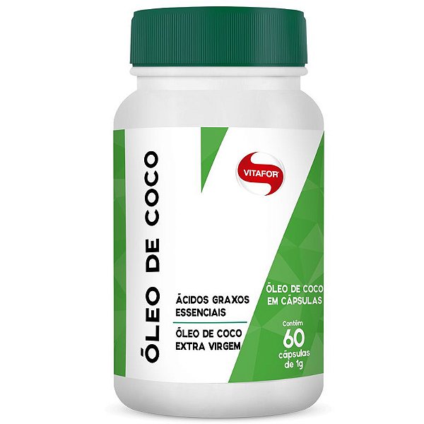 Óleo de Coco 1g Soft Gel Vitafor 60 Cápsulas