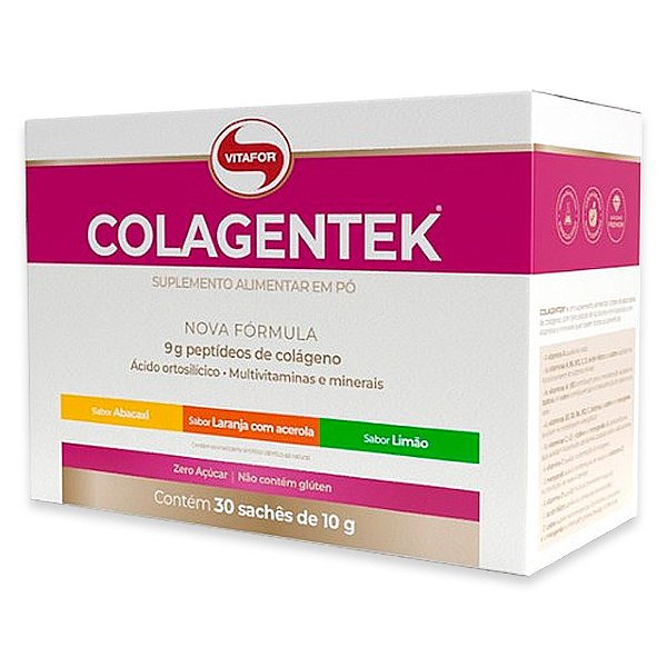 Colágeno Hidrolisado Colagentek Vitafor 30 saches