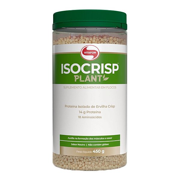 Whey Protein Vegano Crisp Isocrisp Plant Vitafor 450g