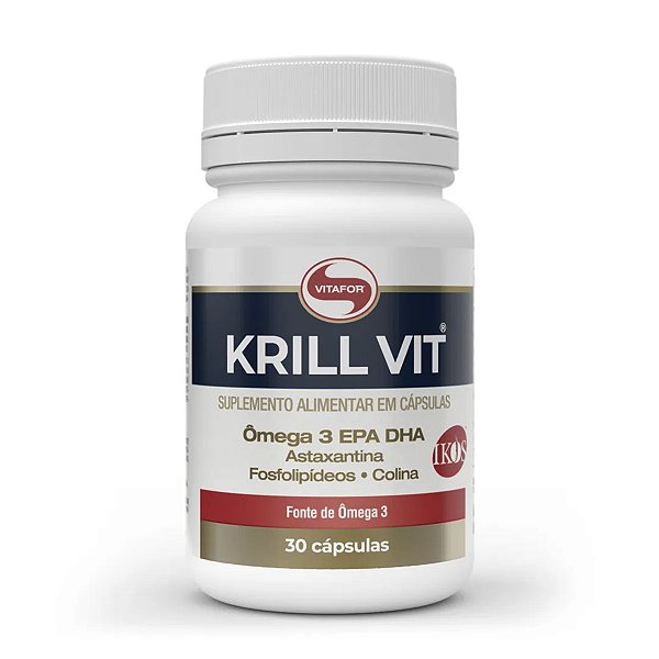 Krill Vit Vitafor Óleo de Krill 30 Cápsulas