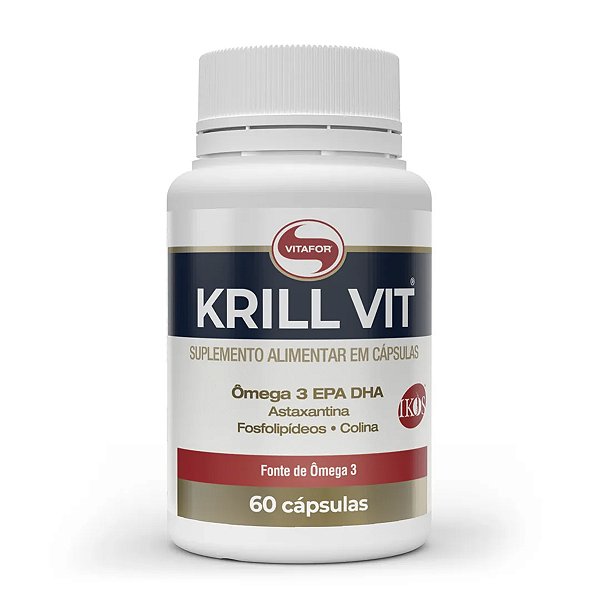 Krill Vit Vitafor Óleo de Krill 60 Cápsulas