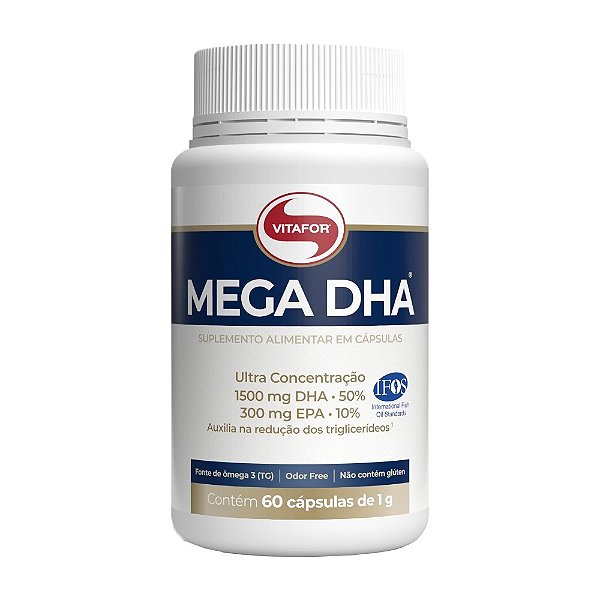 Mega DHA 1000mg Vitafor 60 cápsulas
