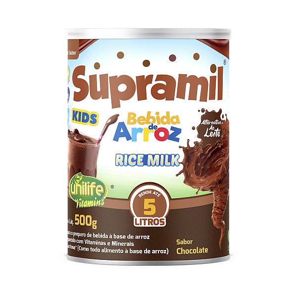 Supramil Bebida de Arroz Kids Chocolate Unilife 500g