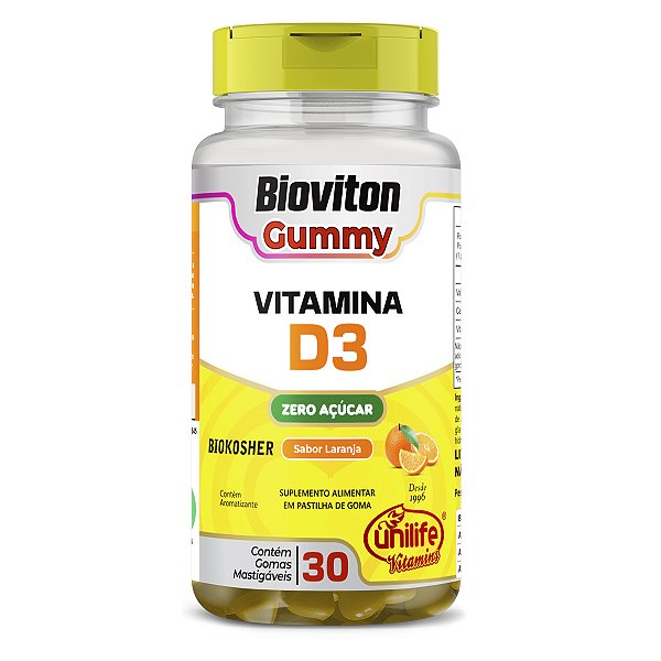 Gummy Vitamina D3 Laranja 30 gomas