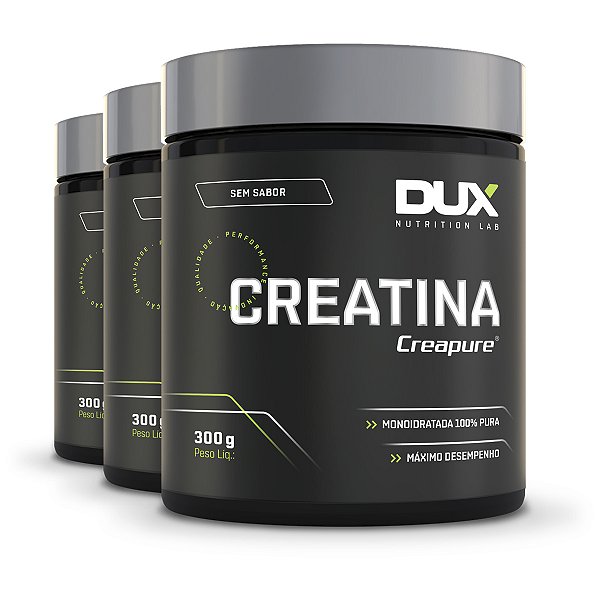 Kit 3 Creatina Dux Creapure Sem Sabor 300g