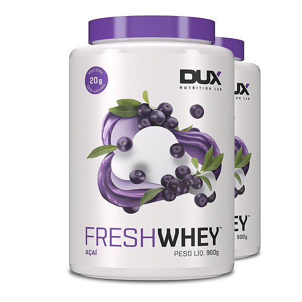 Kit 2 Whey Protein Fresh Dux Açaí 900g