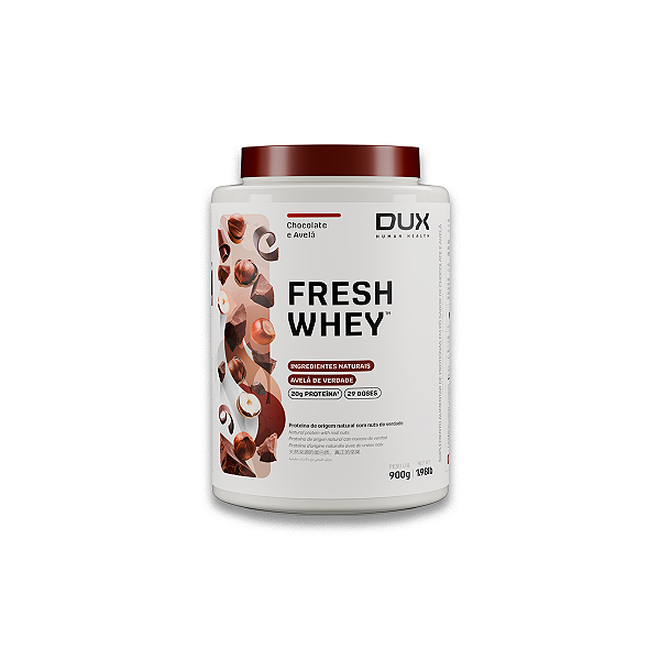 Whey Protein Fresh Dux Chocolate Belga e Avelã 900g