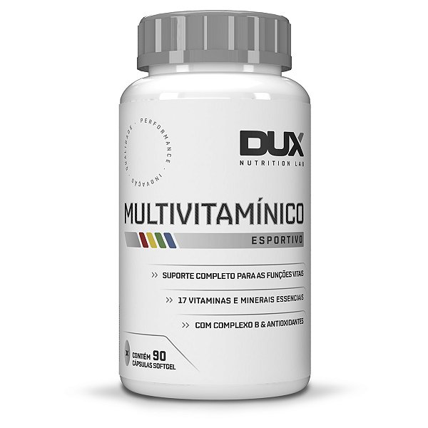Multivitamínico Dux Esportivo Sem Sabor 90 Cápsulas