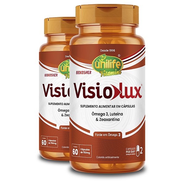 Kit 2 Visiolux Unilife 60 Cápsulas 750mg