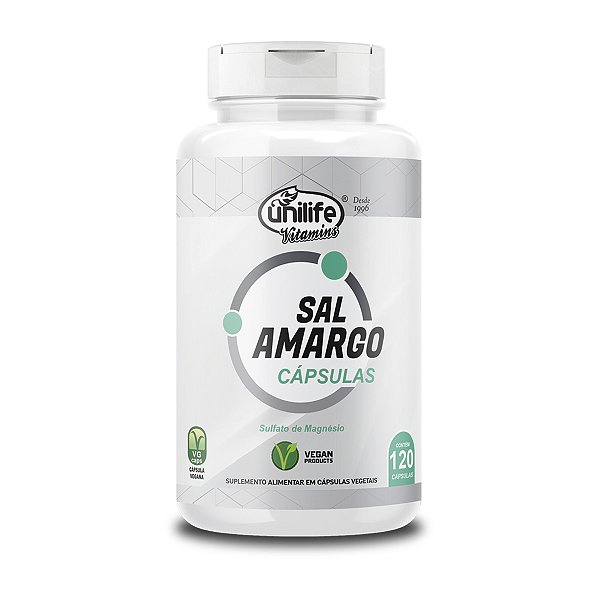 Sal Amargo Unilife 120 Cápsulas 850mg