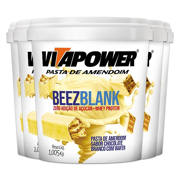 Kit 5 Pasta de Amendoim Vitapower Beezblank 1Kg