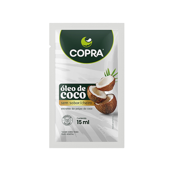 Óleo de Coco Sem Sabor Copra Sachê 15ml
