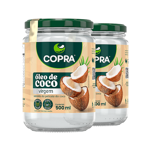 Kit 2 Óleo de Coco Virgem Copra 500ml