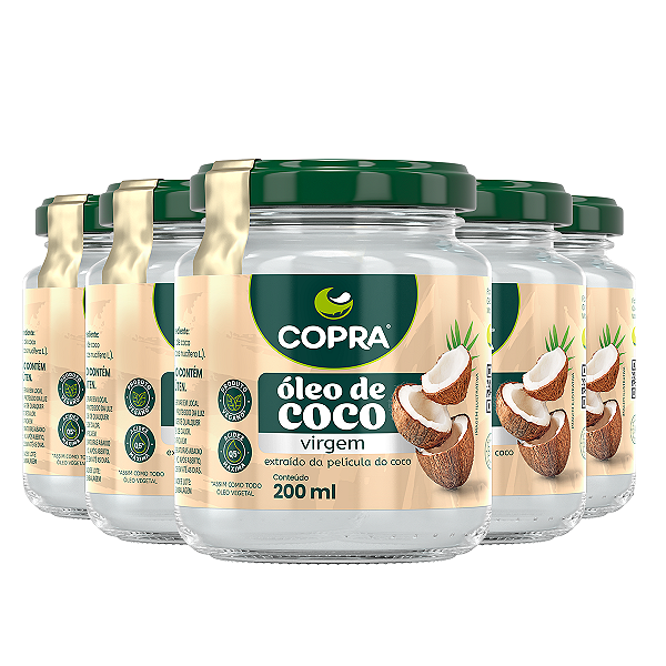 Kit 5 Óleo de Coco Virgem Copra 200ml