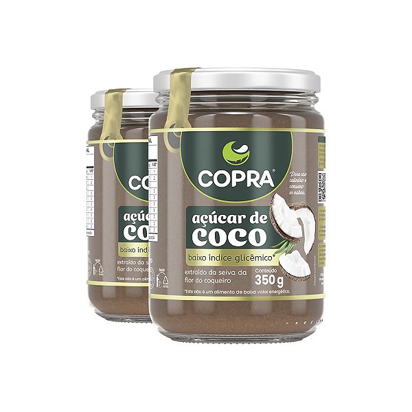 Kit 2 Açúcar de Coco Copra Vegano 350g