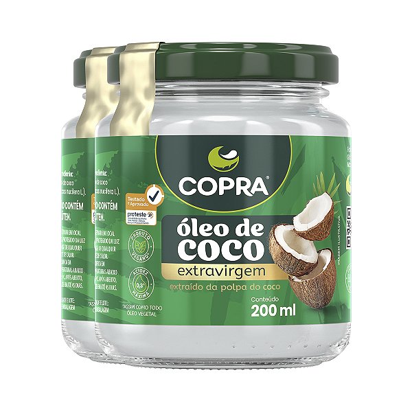 Kit 2 Óleo de Coco Extra Virgem Copra 200ml