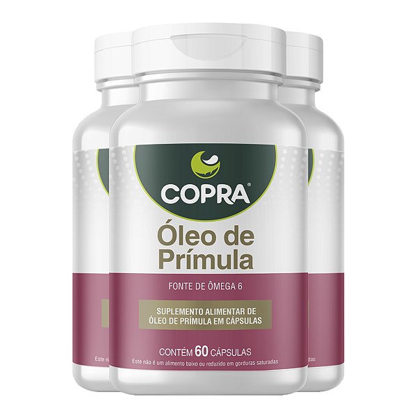 Kit 3 Óleo de Prímula Copra 60 Cápsulas