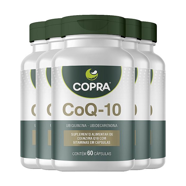 Kit 5 Coenzima Q10 Copra 60 Cápsulas