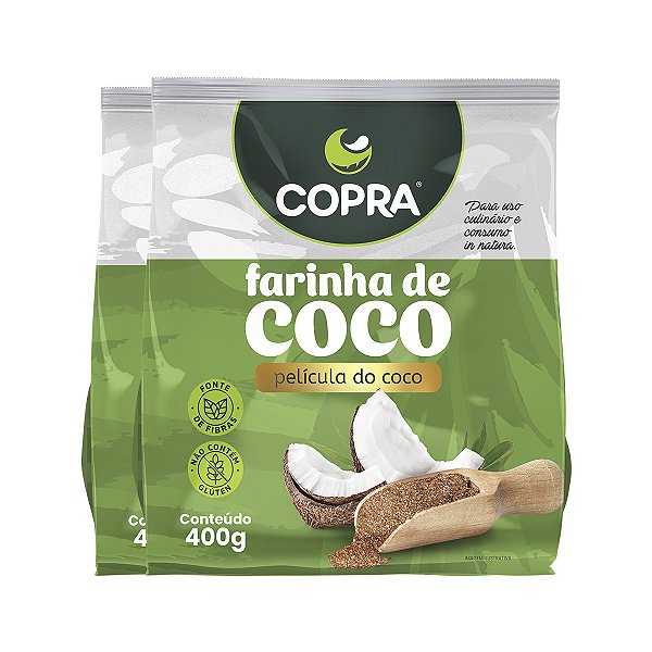 Kit 2 Farinha de Coco Copra 400g