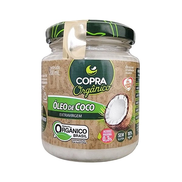 Óleo de Coco Extra Virgem Orgânico Copra 200ml