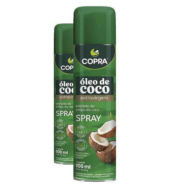 Kit 2 Óleo de Coco Extra Virgem Copra Spray 100ml