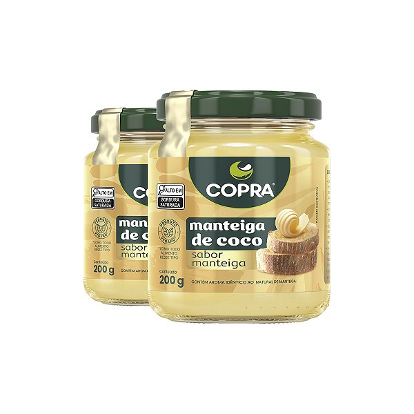 Kit 2 Manteiga de Coco Copra Sabor Manteiga 200g