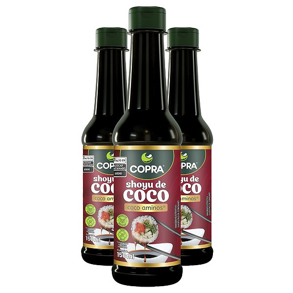 Kit 3 Shoyu de Coco Copra 150ml