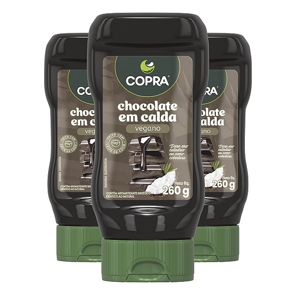 Kit 3 Chocolate em Calda Copra Vegano 260g