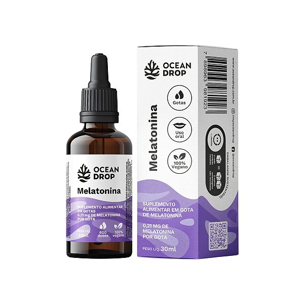 Melatonina em Gotas Ocean Drop Vegana 30ml