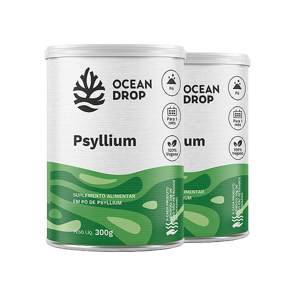 Kit 2 Psyllium Ocean Drop Vegano 300g