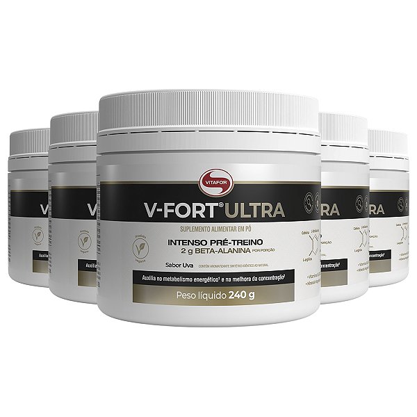 Kit 5 V Fort Ultra Vitafor 240g Uva