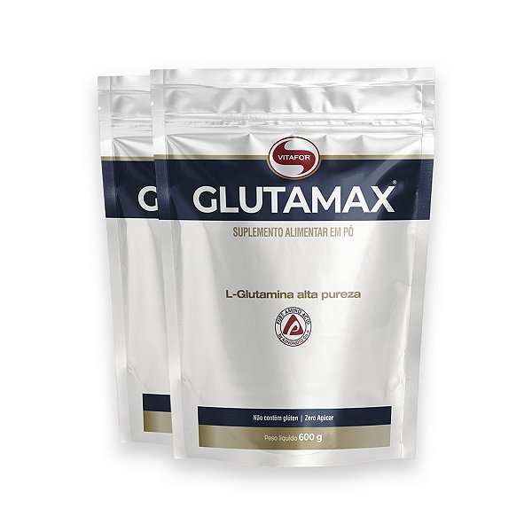 Kit 2 Glutamax Vitafor Glutamina 600g