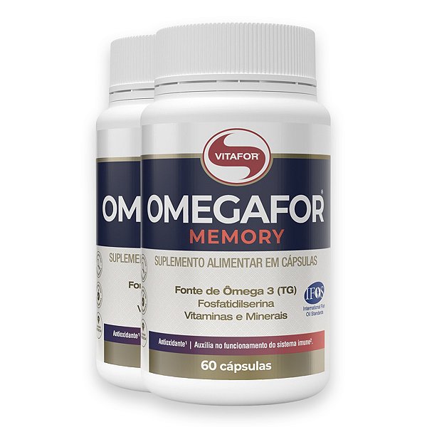 Kit 2 Omegafor Memory Vitafor 60 Cápsulas