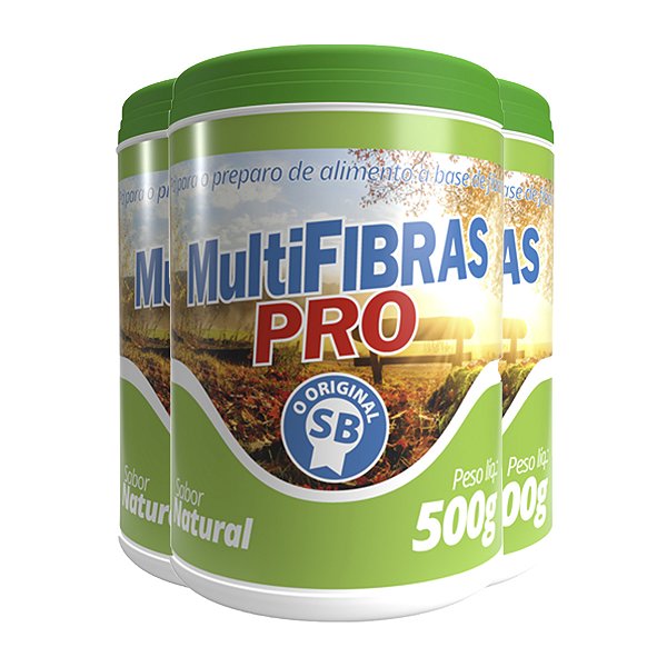 Kit 3 Multifibras Pró Apisnutri 500g