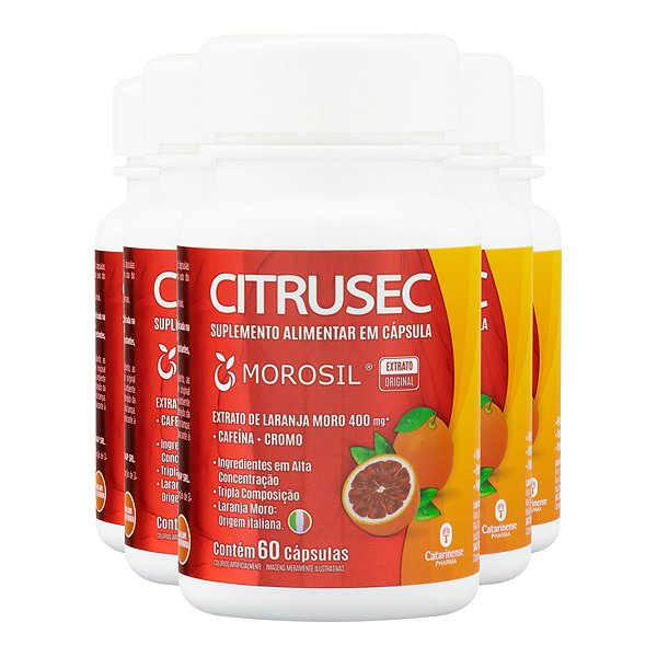 Kit 5 Citrusec Catarinense 60 Cápsulas