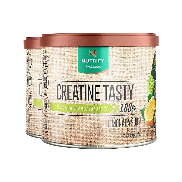 Kit 2 Creatine Tasty Nutrify 210g Limonada Suíça