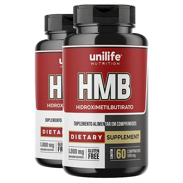 Kit 2 HMB Unilife 60 Comprimidos 1000mg