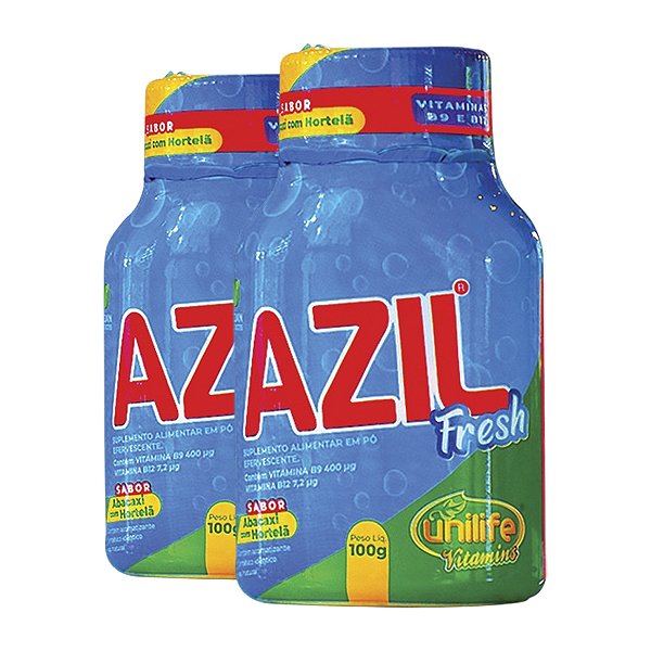 Kit 2 Azil Fresh Unilife Abacaxi e Hortelã 100g