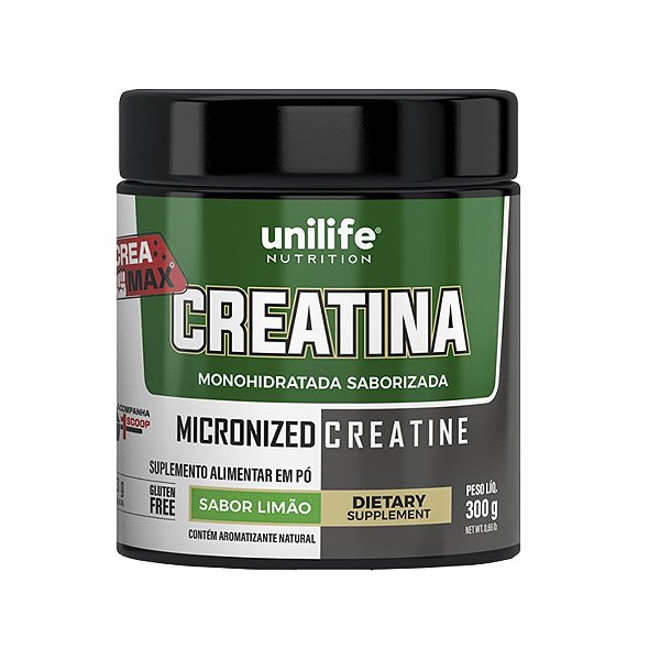 Creatina Monohidratada Unilife Limão 300g